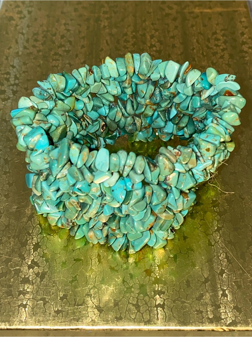 New Turquoise Chip Stretch Bracelet